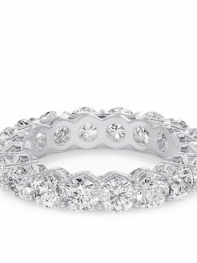 3 ctw Unity Prong Round Diamond Eternity Band 14k White Gold - Women's Jewelry
